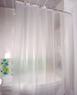 DUSCHY Zasłona prysznicowa 180x200 transparentna 3D 629-20